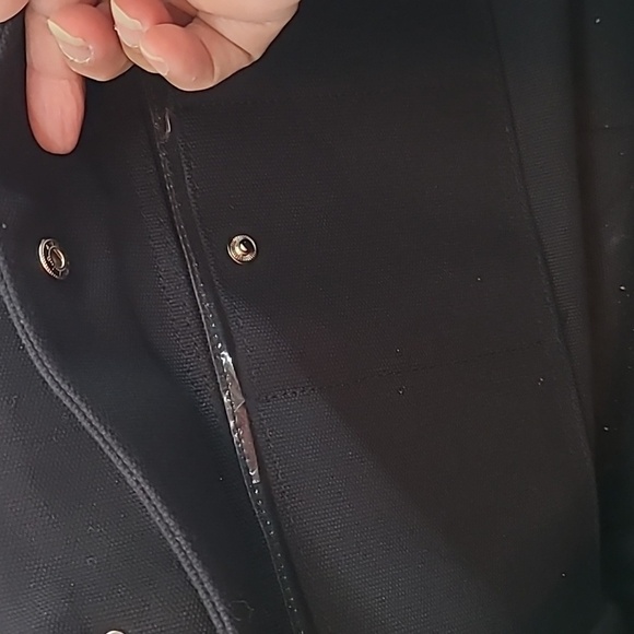 RED ENVELOPE - Black Canvas Three Photo Large Tote Bag - Picture 4 of 8